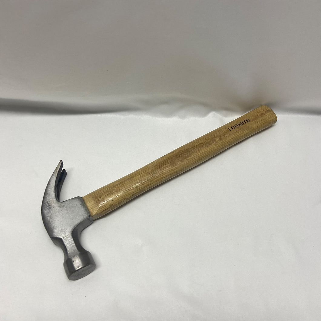 LOOMITH hammer,Framing Hammer Straight Rip Claw with Forged Steel Construction & Wooden Shock Reduction Grip