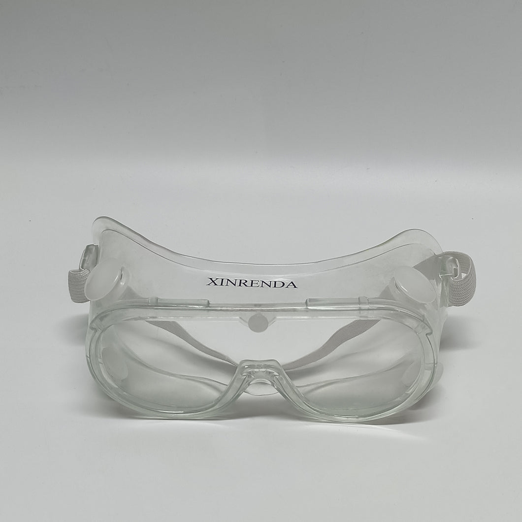 XINRENDA Protective glasses,Safety Goggles Medical Goggles Fit Over Eyeglasses Anti-Fog Safety Glasses Clear Lab Goggles Protective Eyewear (Transparent frame&Clear lens)