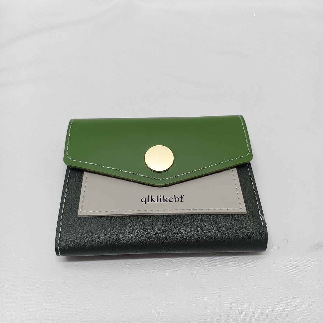 qlklikebf wallets,Small Mini Compact Wallet Trifold Credit Card Holder Pocket Purse for Women