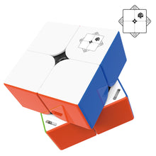Load image into Gallery viewer, GAN 251 M Air, 2x2 Magnetic Speed Cube Stickerless 251 Mini Cube 48 Magnets Puzzle Toy for Beginner The Most Educational Toy to Effectively Improve Your Child&#39;s Concentration, responsiveness and Memory (Frosted Surface Primary Internal)
