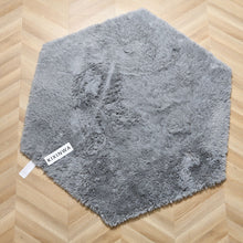Load image into Gallery viewer, KIXINWA Area rugs,Round Fluffy Soft Area Rugs for Kids Girls Room Princess Castle Plush Shaggy Carpet Cute Circle Nursery Rug for Kids Baby Girls Bedroom Living Room Home Decor Circular Carpet,Grey.
