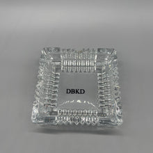 Load image into Gallery viewer, DBKD Ashtrays,Glass Ashtray Square Crystal Ashtray, Classic Design Ashtray for Weed, Home Ashtrays for Cigarettes （4.1 inch）
