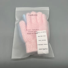Load image into Gallery viewer, FuMLotus Bath gloves,1 Pair Bath Gloves for Shower Natural Loofah Exfoliating Wash Gloves for Body and Face, Dead Skin Remover, Double Sided Microfibre Shower Body Gloves for Adults and Kids.
