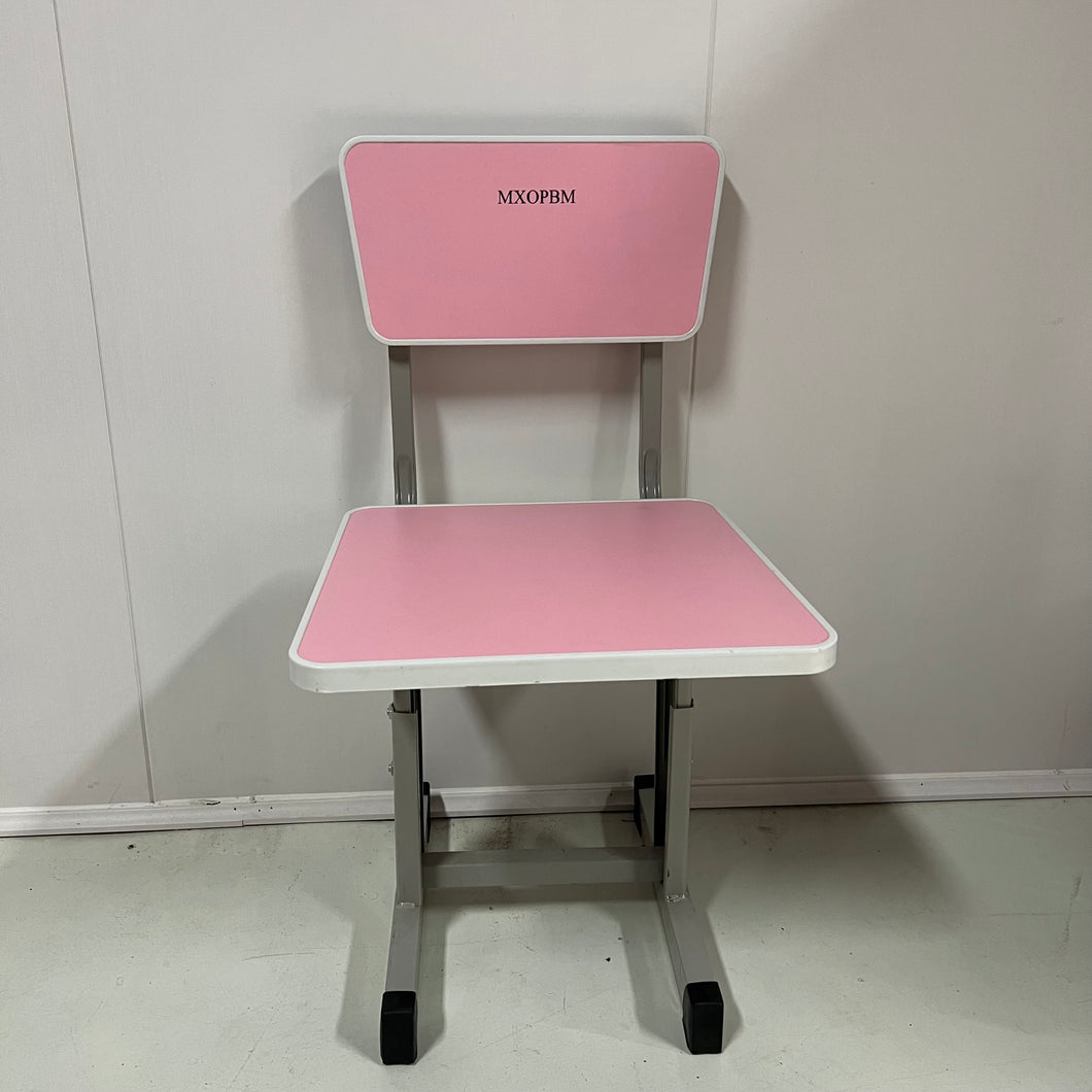 MXOPBM Bedroom furniture,Basic modern bedroom chair, solid wood chair legs, pink.