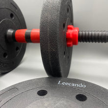 Load image into Gallery viewer, Leecando Body-building apparatus,Adjustable Dumbbell Set with Connector, Non-Rolling Dumbbells Weights Set for Home Gym, Barbells Weights for Exercises, Adjustable Weights Barbell Dumbbells 10KG.
