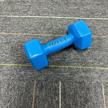 Load image into Gallery viewer, OZLET Body-building apparatus,1 Neoprene dumbbell, slip resistant, roll resistant, hexagonal shape compatible, Blue
