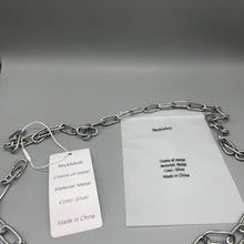 Load image into Gallery viewer, Shyklebelt Chains of metal 32.8 Feet 1/8 inch Stainless Steel Chain, Strong and Durable Heavy Duty Metal Chain, Decorative Chains for Hanging Plant, Pet, Hanging Clothes, Swing, Binding Chains Artworks
