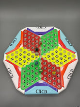 Load image into Gallery viewer, CIICD Chinese checkers as games ,Chinese Checkers Board Game Set with 60 Colorful Glass Marbles, Classic Strategy Game for Kids, Adults, Whole Family Play ( Up to Six Players )
