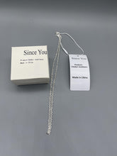Load image into Gallery viewer, Since you Choker necklaces,925 Sterling Silver Thin Cable Link Chain Necklace ,Curb Link Chain Necklace, Men &amp; Women, Super Thin &amp; Strong - Friendly Price &amp; Quality 20Inch
