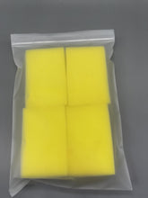 Load image into Gallery viewer, XNEWUYG Cleaning sponges,Dishwashing Sponge Along with A Thought Scouring Pad -Ideal for Cleaning Kitchen ,Dishes, Bathroom- Yellow- 4 Dish sponges,Made from Tough Cellulose

