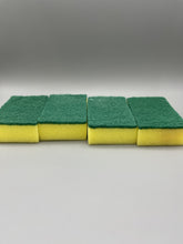 Load image into Gallery viewer, XNEWUYG Cleaning sponges,Dishwashing Sponge Along with A Thought Scouring Pad -Ideal for Cleaning Kitchen ,Dishes, Bathroom- Yellow- 4 Dish sponges,Made from Tough Cellulose

