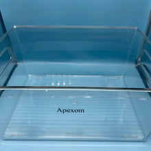 Load image into Gallery viewer, Apexom Containers for household or kitchen use,Clear Plastic Storage Organizer Container Bins with Cutout Handles, Transparent Set of 4, BPA Free, Cabinet Storage Bins for Kitchen Food Pantry Refrigerator Bathroom, 11” x 8” x 6”
