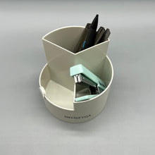 Load image into Gallery viewer, SHYHJFYQA Desktop organizers,Desk Pencil Pen Holder, 3 Slots 360-Degree Spinning Pencil Pen Desk Organizers, Desktop Storage Pen Organizers Stationery Supplies, Cute Pencil Cup Pot for Office, School, Art Supply, Kids.
