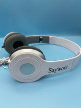 Load image into Gallery viewer, Saywow Earphones,Wired On-Ear Headphones - Battery Free for Unlimited Listening, Built in Mic and Controls - White
