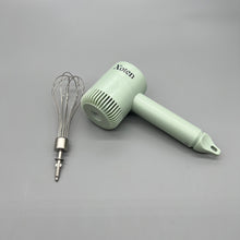 Load image into Gallery viewer, Xoten Electric egg beaters,Electric hand mixer, 3-speed manual mixer, equipped with turbine hand-held electric egg beater, including small hand mixer and USB charger accessories (green).
