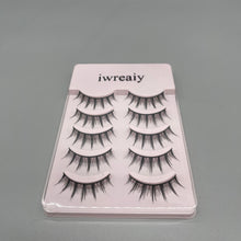Load image into Gallery viewer, iwreaiy False eyelashes,Looks So Natural False Eyelashes Multipack, Lightweight &amp; Comfortable, Natural-Looking, Tapered End Technology, Reusable, Cruelty-Free, Contact Lens Friendly, Style Shy, 10 Count
