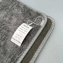 Load image into Gallery viewer, aksorose Floor rugs,Luxury Extra Thick and Soft Shaggy Microfiber Bath Rugs, Absorbent, Non-Slip, Machine Washable, Plush Bath Mats for Bathroom Floor, 24&quot; x 17&quot;, Grey.
