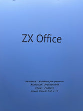 Load image into Gallery viewer, ZX Office Folders for papers,Colored File Folders, Two-Pocket Folders with Three Hole,Letter Size,Suitable for Students and Office Workers,Assorted Colors
