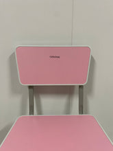 Load image into Gallery viewer, Oebeimaa Furniture,Home chair with backrest, kitchen chair side chair natural seat / pink base.
