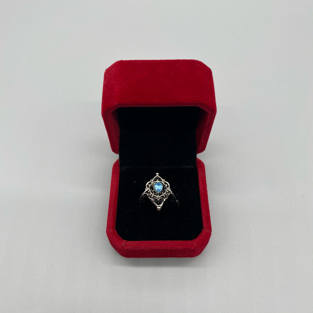 POZANKI Gemstone jewelry,925 Sterling Silver Sapphire Women's Ring 3.22 Ct Cushion Cut Gemstone Birthstone.