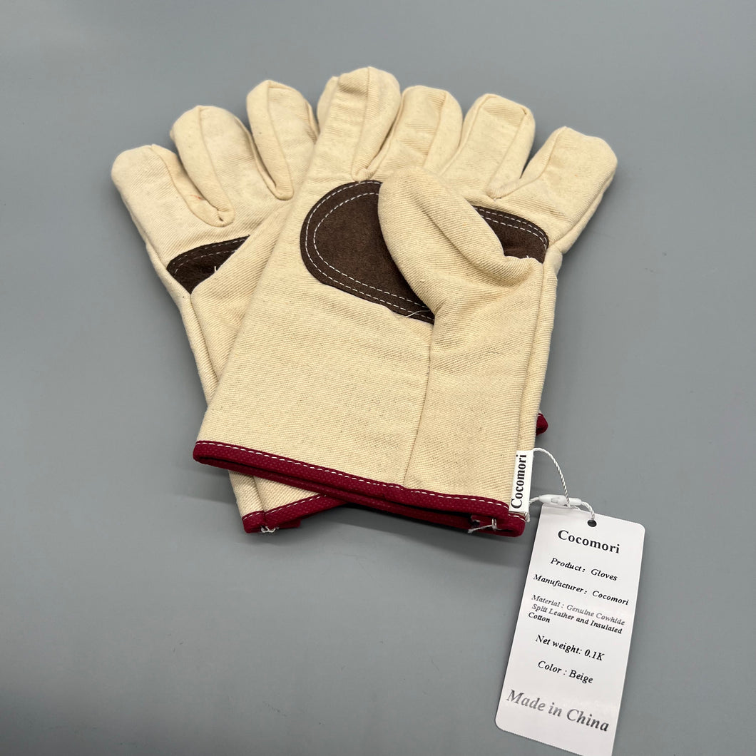 Cocomori Gloves,16 Inches,932℉,Leather Forge Welding Gloves, Heat/Fire Resistant,Mitts for BBQ,Oven,Grill,Fireplace,Tig,Mig,Baking,Furnace,Stove,Pot Holder,Animal Handling Glove.