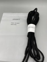 Load image into Gallery viewer, EFFGOCO Hair weaves,100% Real Dreadlock Extensions Human Hair Handmade Permanent Loc Extensions For Women/Men Can Be Dyed ,Curled and Bleached,(Width 0.6 cm,Natural Black)
