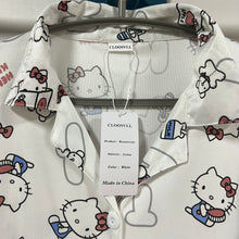 Load image into Gallery viewer, CLOOSVLL Housecoats,Family Hello Kitty Boys and girls&#39; parent-child clothes, holiday gifts, button pajamas, family comfortable home clothes
