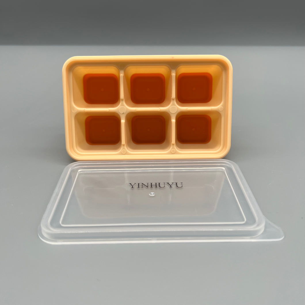 YINHUYU Ice cube molds for refrigerators,YINHUYU Ice Cube Trays  - Large Size Silicone Ice Cube Molds with Removable Lids Reusable and BPA Free for Whiskey, Cocktail, Stackable Flexible Safe Ice Cubes