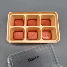 Load image into Gallery viewer, DoJiLe Ice cube moulds,1 Packs Mini Ice Cube Tray, Easy-Release Small Ice Moulds with Removeable Lids, Perfect for Drinks, Freezer, Baby Food, Whiskey and Cocktail, LFGB Certified and BPA Free.
