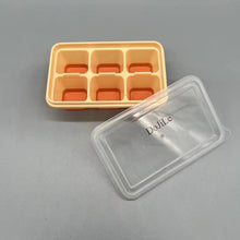 Load image into Gallery viewer, DoJiLe Ice cube moulds,1 Packs Mini Ice Cube Tray, Easy-Release Small Ice Moulds with Removeable Lids, Perfect for Drinks, Freezer, Baby Food, Whiskey and Cocktail, LFGB Certified and BPA Free.
