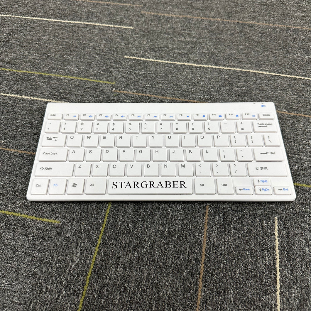 STARGRABER Keyboards,Slim Wireless Keyboard  - Modern Compact Layout, Ultra Quiet, 2.4 GHz USB Receiver, Plug n' Play Connectivity, Compatible with Windows - White