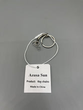 Load image into Gallery viewer, Azusa Sun Key chains ,Keyrings of common metal,50PCS Split Key Ring with Chain and Jump Rings,Split Key Ring with Chain Silver Color Metal Split Key Chain Ring Parts with Open Jump Ring and Connector
