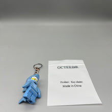 Load image into Gallery viewer, GCTEEBR Key chains,Men&#39;s and women&#39;s fashion style shark villain with key chain and key ring,Blue.
