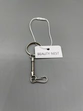 Load image into Gallery viewer, BEAUTY NEST Keyrings of common metal,50PCS Split Key Ring with Chain and Jump Rings,Split Key Ring with Chain Silver Color Metal Split Key Chain Ring Parts with Open Jump Ring and Connector.
