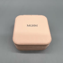 Load image into Gallery viewer, MGHM Leather jewelry boxes for jewelry and jewelry accessories，Small Jewelry Box for Women Girls, Velvet Ring Jewellery Display Storage Box ,Travel Jewelry Organizer Case
