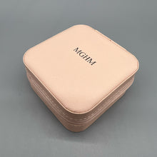 Load image into Gallery viewer, MGHM Leather jewelry boxes for jewelry and jewelry accessories，Small Jewelry Box for Women Girls, Velvet Ring Jewellery Display Storage Box ,Travel Jewelry Organizer Case
