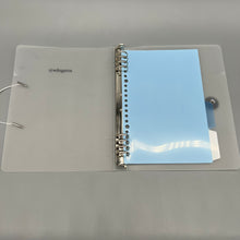 Load image into Gallery viewer, amagobwiz Loose-leaf binders,Round Ring Binder Cover 8-Ring PVC Binder Covers Refillable Notebook Loose Leaf Binder Protector.
