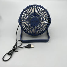 Load image into Gallery viewer, TCYCUC Portable electric fans,Quiet Dual-Powered 4-inch High-Velocity Portable Fan with Adjustable Tilt, Blue.
