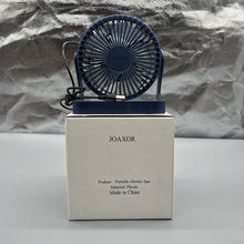 Load image into Gallery viewer, JOAXOR Portable electric fans,Quiet Dual-Powered 4-inch High-Velocity Portable Fan with Adjustable Tilt, Blue.

