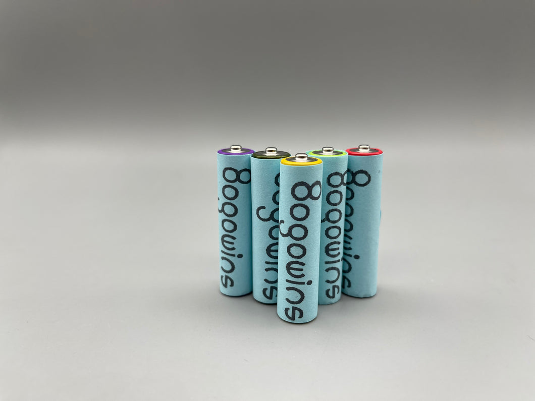 Bogowins Rechargeable batteries,High Capacity Rechargeable AA and AAA Batteries with Battery Charger (USB Fast Charging, Independent Slot), NiMh 3 PCS AA 2800mAh &2 PCS AAA 1000mAh