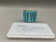 Load image into Gallery viewer, Bogowins Rechargeable batteries,High Capacity Rechargeable AA and AAA Batteries with Battery Charger (USB Fast Charging, Independent Slot), NiMh 3 PCS AA 2800mAh &amp;2 PCS AAA 1000mAh
