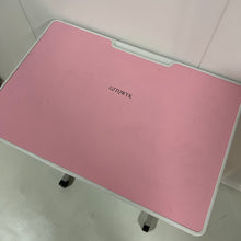 Load image into Gallery viewer, GZTQWYK School furniture,Flashing furniture student table, pink top, adjustable height, white base frame.
