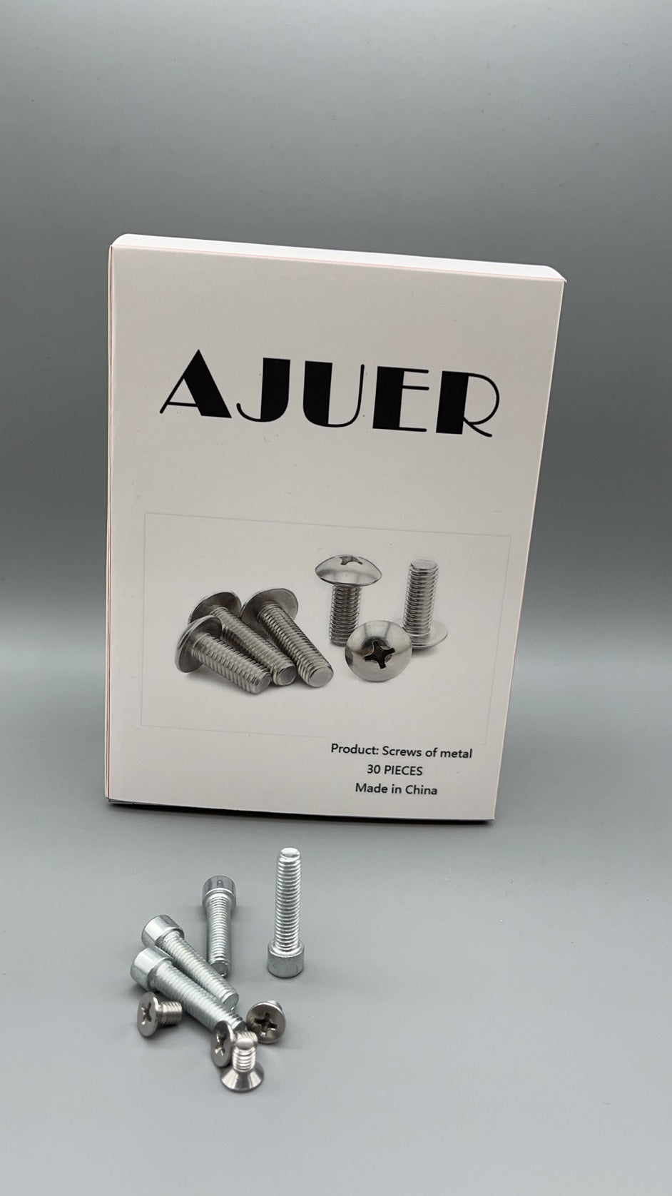 AJUER Screws of metal,Screws Assortment Set, M3/M4/M5/M6 304 Stainless Steel Sheet Metal Screws Kit,Hex Washer Head & Wafer Head