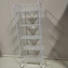 Load image into Gallery viewer, HOMELIFTHUB Shelves for storage,5-Shelf Shelving Storage Units on Wheels Casters, with Rolling Wheels for Home Office Garage Kitchen Bathroom Organization Temporary or Mobile Storage in Kitchen Warehouse Closet Patio Pantry Basement
