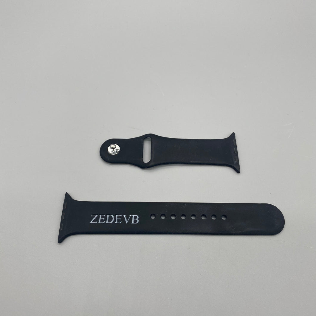 ZEDEVB Smartwatch straps,20mm replaceable adjustable smart watch strap for sports watch, soft silicone watch strap for smart watch strap accessories, black.