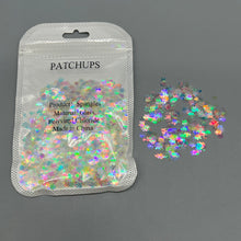Load image into Gallery viewer, PATCHUPS Spangles,Bulk Loose Sequins 8 MM Round Cupped Iridescent Sequins Spangles for Crafts DIY Sewing Embroidery Applique, About 2400 Pieces (Clear)
