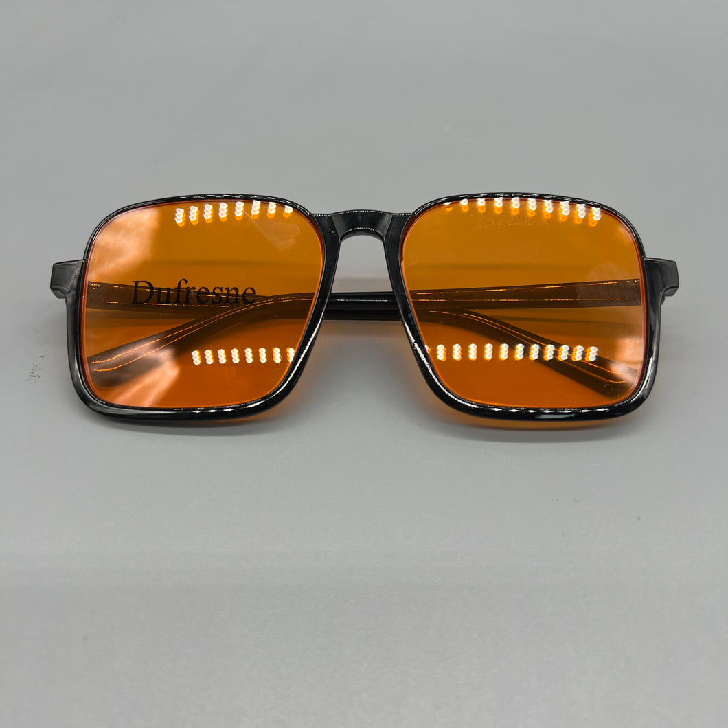 Dufresne Spectacles, frames and cases,Retro Shade Glasses, Polarized Sunglasses for Men /Women, Matte Finish Sun glasses Lens 100% UV Blocking