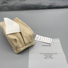 Load image into Gallery viewer, WZFKEJK Tissue box covers of textile,The paper towel box cover is naturally woven, and the face towel holder is rectangular.
