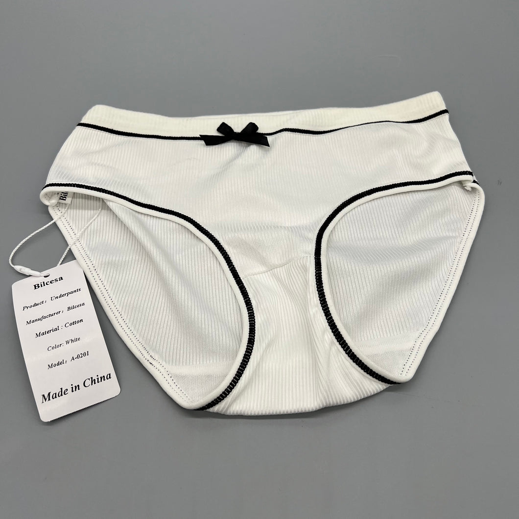 Bilcesa Underpants,Women's High Waisted Cotton Underwear Soft Full Briefs Ladies Breathable Panties.