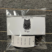 Load image into Gallery viewer, MGSULOV Wigs,Wig Hair Thickening Fluffy Wig Natural Real Hair Wig Piece Pad Invisible Traceless Hairpiece Clip Extension with Instruction for Girls Women Thinning Hair, Black
